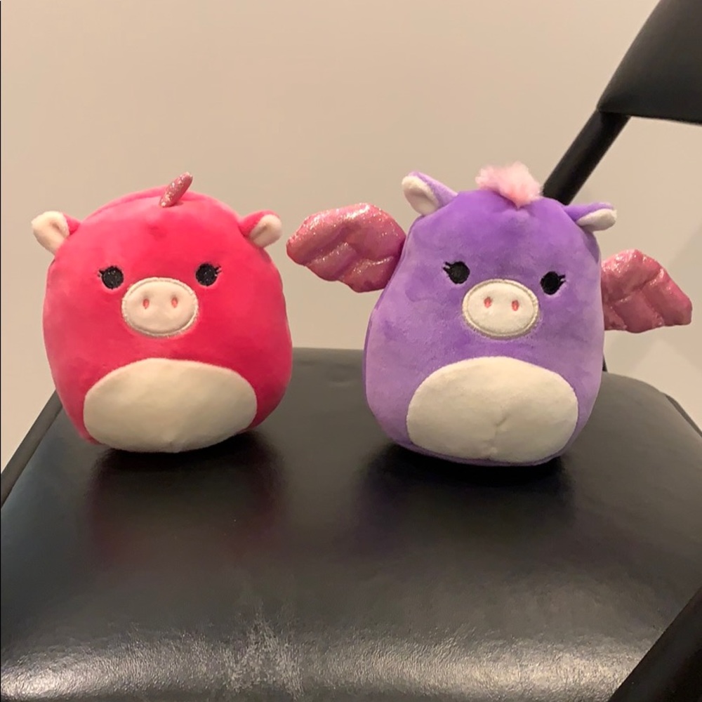 Mini Pink Unicorn & Purple Pegasus Squishmallows!